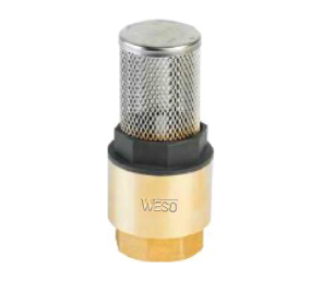 Foot valve with strainer PN10